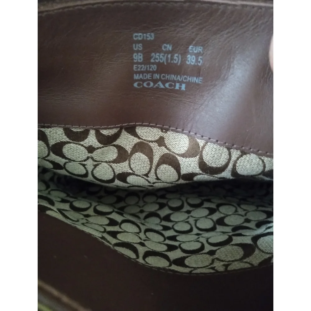 🆕⭐ COACH brown chunky sole boots